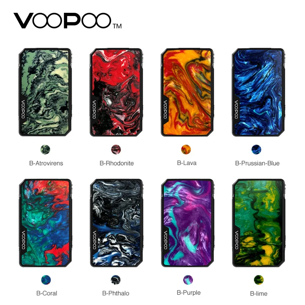В наличии! 117W VOOPOO Drag Mini Mod Vape 4400mah электронная сигарета 510 нить испаритель бокс мод