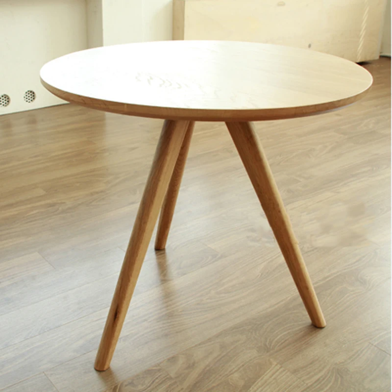 Круглый журнальный столик из дуба диаметром 50 см|oak coffee table|coffee tableround table |