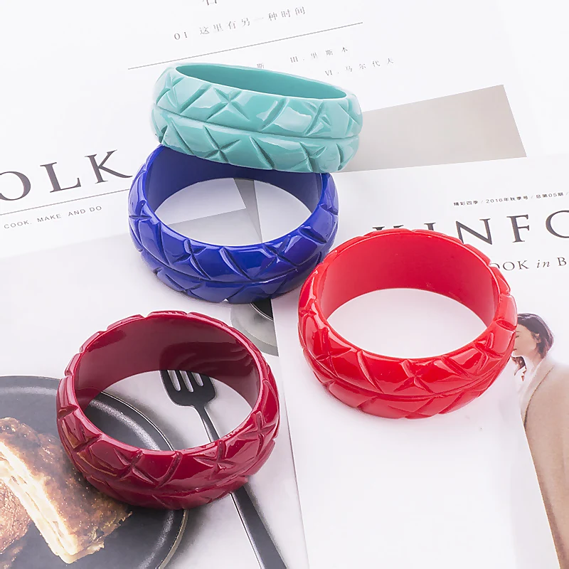 GuanLong новая мода изделия из смолы украшения-Браслеты Pulseiras для женщин High Street Show браслет оптом
