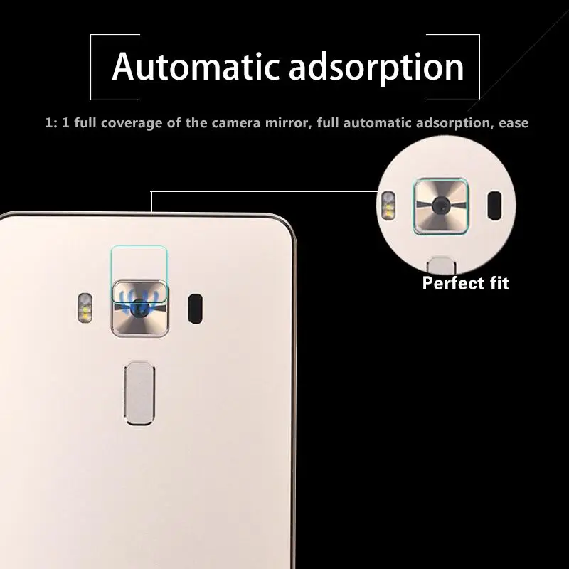 Back Camera Lens Tempered Glass Film For Asus Zenfone 3 Deluxe film for ZS550KL ZS570KL Protector |