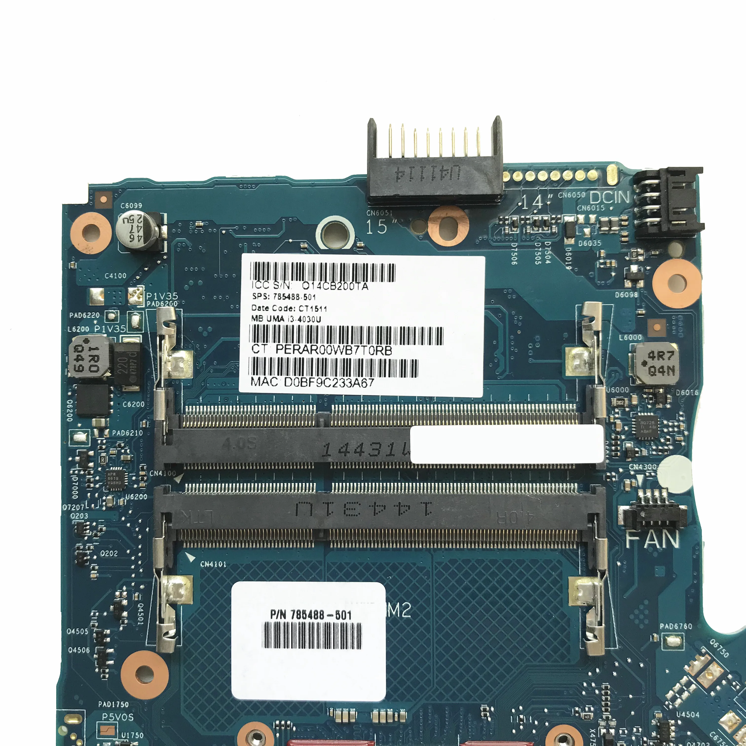16 ГБ Оперативная память для hp сильнее X360 13-AC Материнская плата ноутбука DAX31MB1AA0 W/SR341 i7-7500U процессор Протестированы