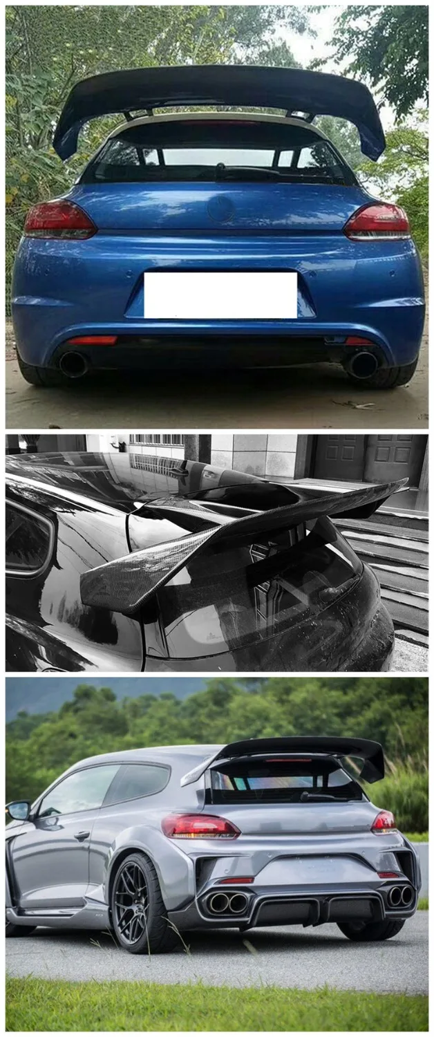 Подходит для Volkswagen Scirocco GT Спойлер из углеродного волокна | Запчасти авто