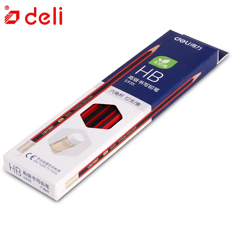 Deli 12 шт. пишущий карандаш HB/2B стандартный набор карандашей для художника