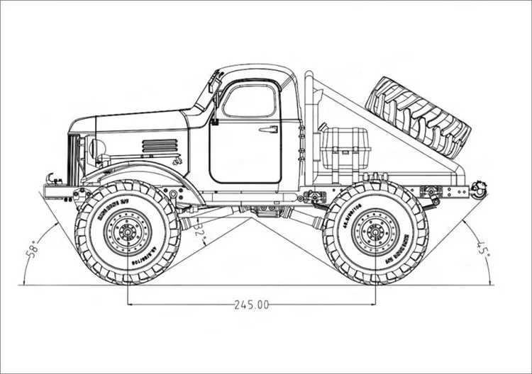 Kingkong RC 1/12th Q157 грязевой Монстр 4x4 советский грузовик с металлическим шасси набор CAT