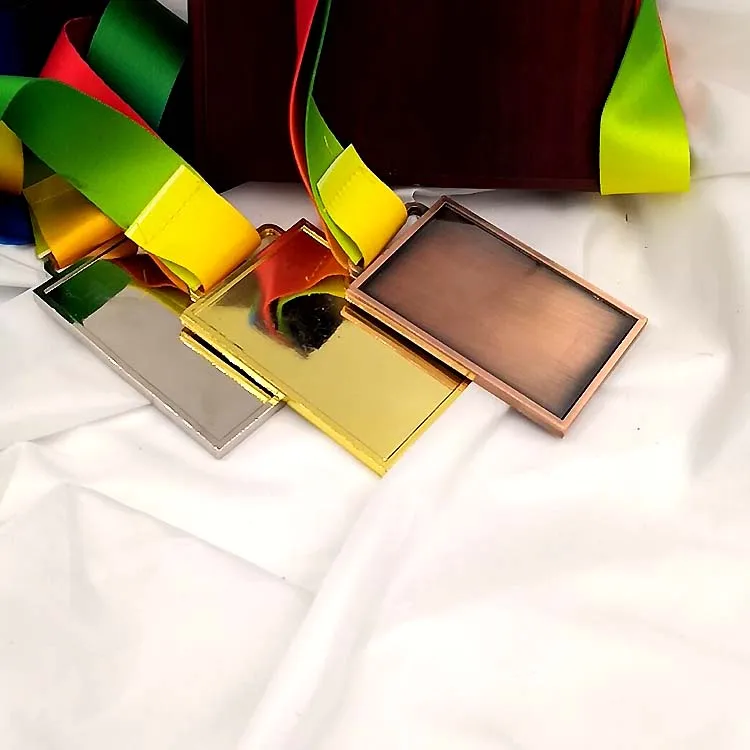 Новинка квадратная металлическая медаль медали сувениры значки золотая для