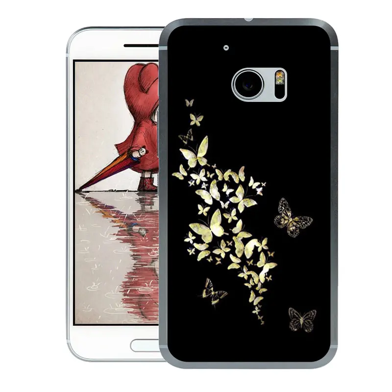 For HTC M10 Case 5.2 inch Cover Soft TPU Silicone Fundas Coque 10 Multicolor Printed Capa Htc10 Phone Cases | Мобильные телефоны и