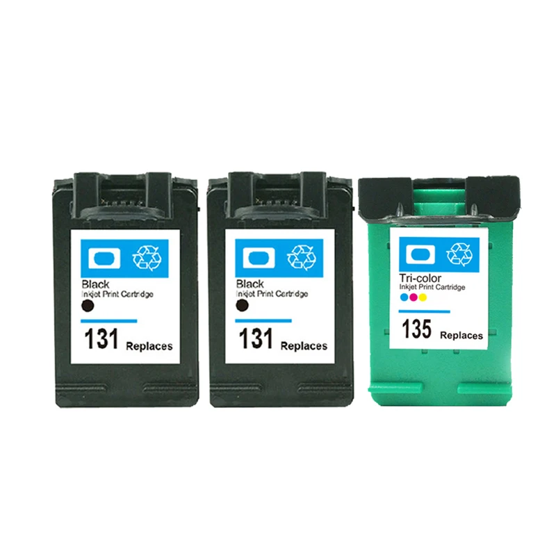 Vilaxh для hp 131 135 совместимый чернильный картридж для hp Deskjet 460 5743 5940 5943 6843 1510 1610 D460C 5740 6840 принтер - Цвет: 3pcs