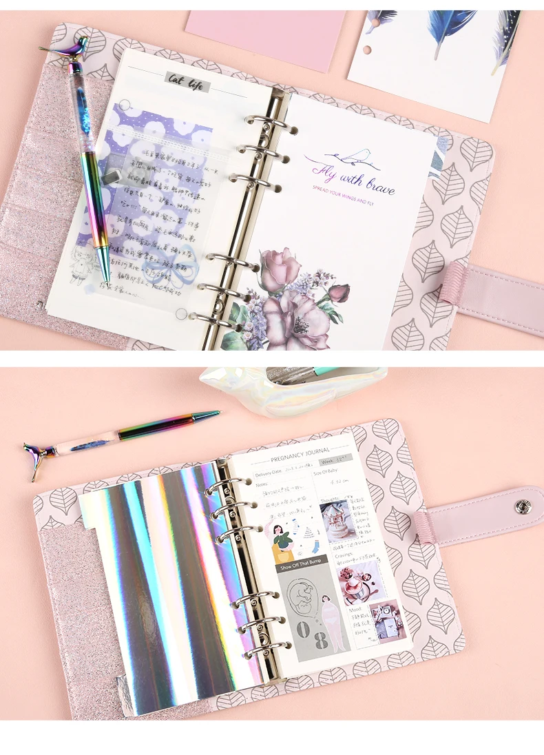 Never A6 планировщик Заправка для Filofax блокнот 6 отверстий вкладыш внутренний дневник ежемесячный недельный для планирования расписания книга