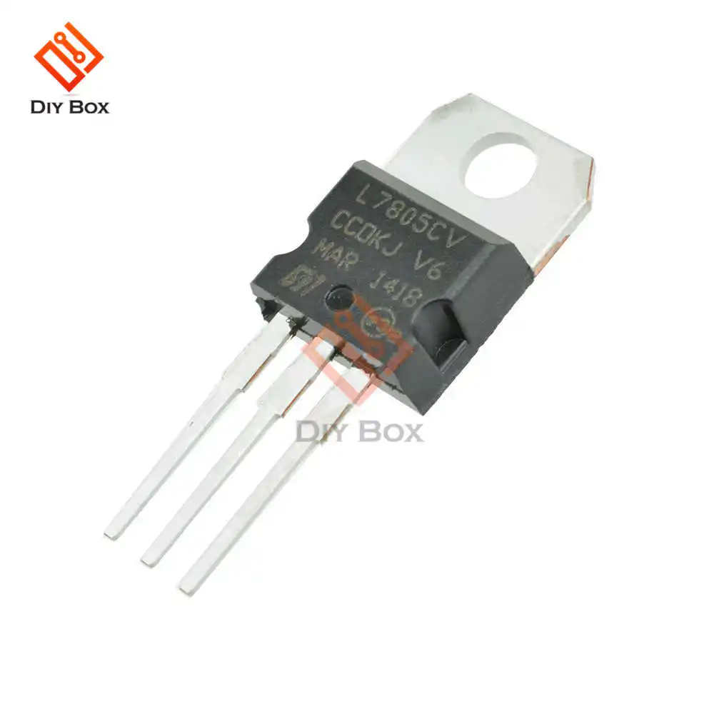 Регулятор напряжения L7805CV LM7805 L7805 7805 IC 5 V 1.5A TO 220|Адаптеры AC/DC| |