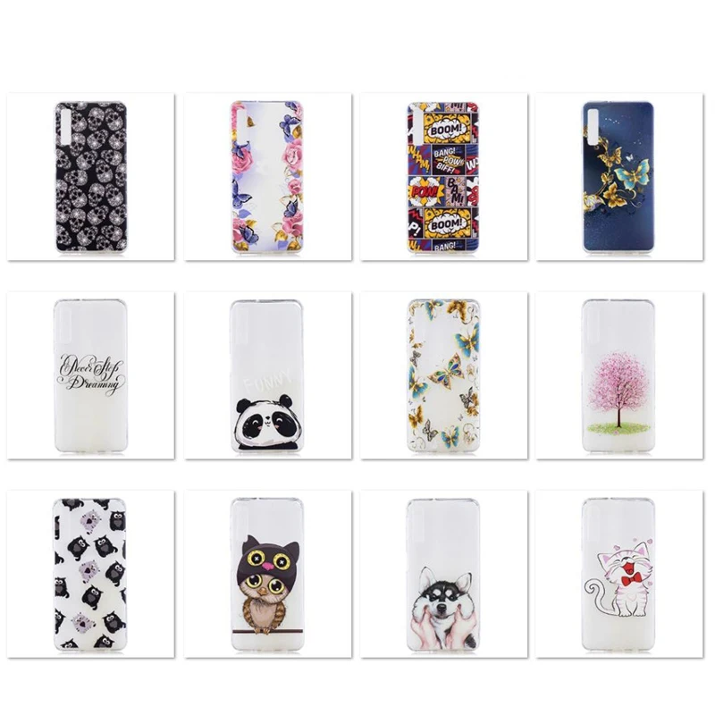 COOLY Cartoon Case For Samsung Galaxy A6 Plus Cases A7 2018 Coque on A8 Back Cover Soft TPU Silicone Phone Capa |