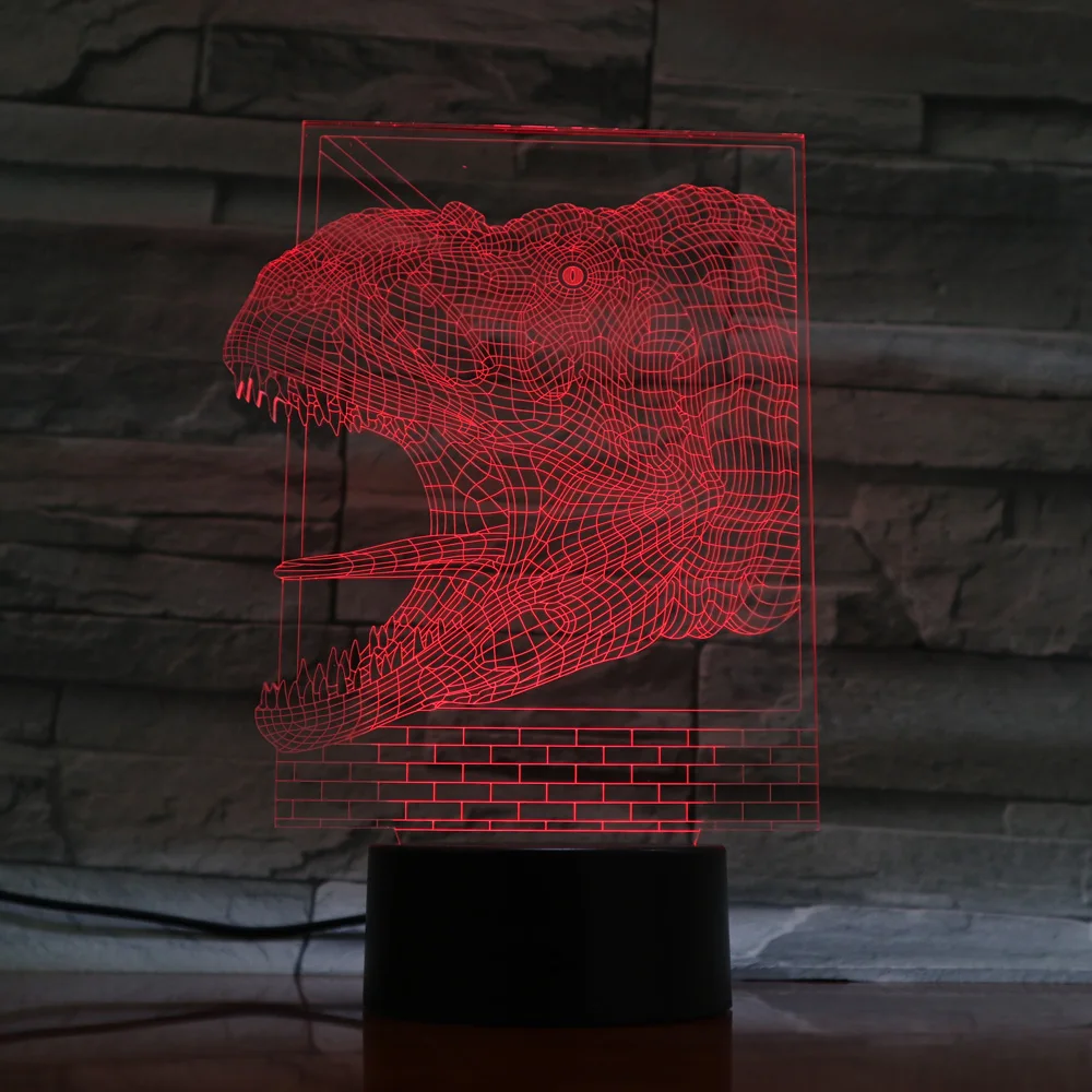 3D Визуальный светодиодный ночник метакрилатная пластина настольная лампа 7