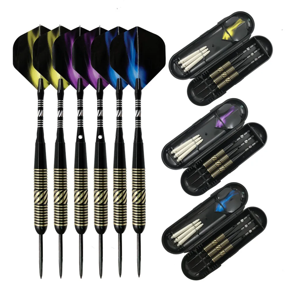 

Cavalier Professional 21g Steel Tip Darts 3pcs/6pcs Brass Barrel Aluminium Shafts Darts set with box Nice Dart Flights