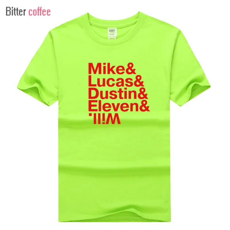 Новые летние модные странные вещи футболки для мужчин Майк Дастин Lucas