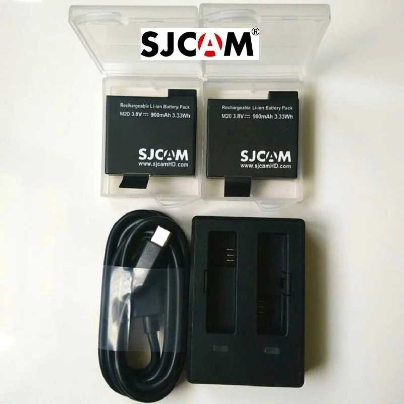 Бесплатная доставка! 100% оригинальный SJCAM 900 мАч резервный перезаряжаемый литий-ионный аккумулятор и зарядное устройство и чехол для SJCAM M20 WiFi Спортивная камера Бесплатная доставка! 100% оригинальный SJCAM 900 мАч резервный перезаряжаемый литий-ионный аккумулятор и зарядное устройство и чехол для SJCAM M20 WiFi Спортивная камера