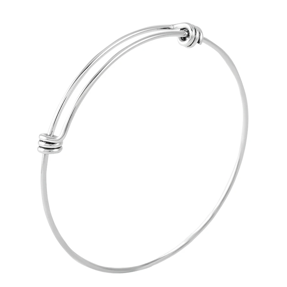 

IJB0456 100Pcs/Lot new Fashion Jewelry Wome Elegant 316L Stainless steel Initial Expandable Wire Bangle Bracelets