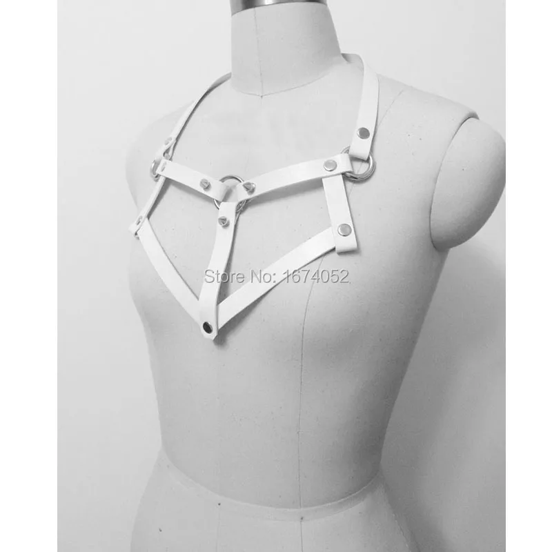 Панк Harajuku Kawaii Готический кожаный воротник ручной работы ожерелье бондаж|leather