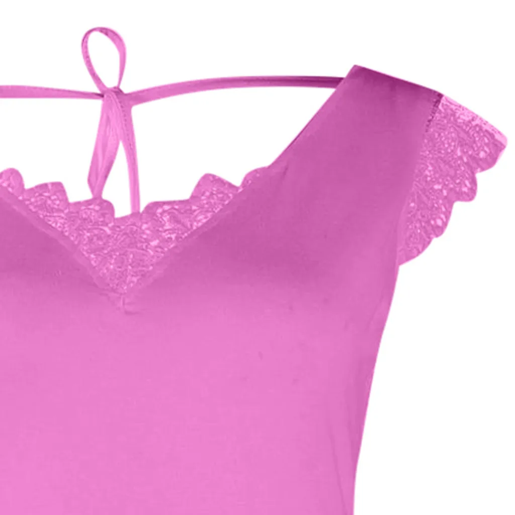 2019 летний современный женский сексуальный Повседневный кружевной топ без