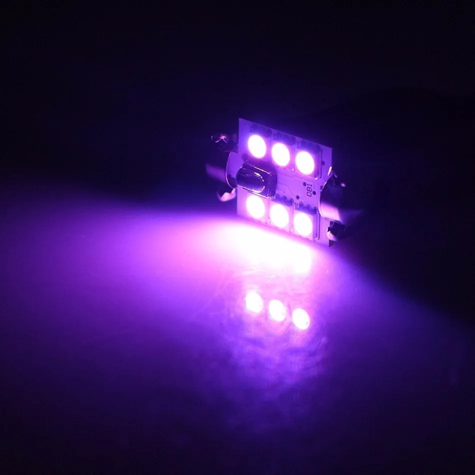 LVTUSI 2 шт светодиодный T10 RGB 6 SMD 16 Цвет RGB Изменение светодиодный салона Чтение свет с удаленным Управление лампы Авто быть