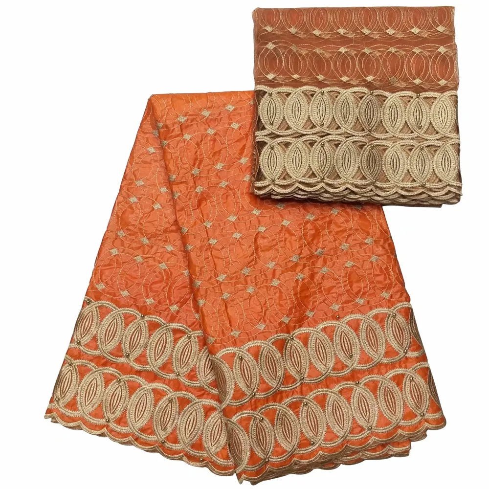 2018 Factory Bazin Riche Fabric Embroidered African Getzner For Men Or Women Cloth 5+2Yards JA28-2 | Дом и сад