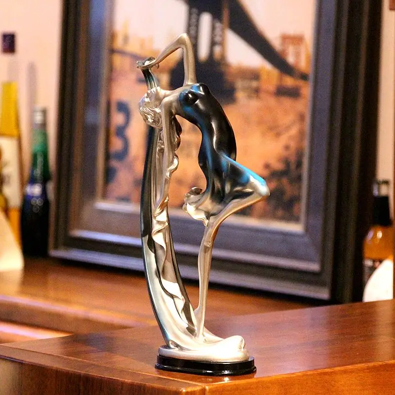 Художественная скульптура из смолы 13 дюймов для балета и танцев дома гостиной