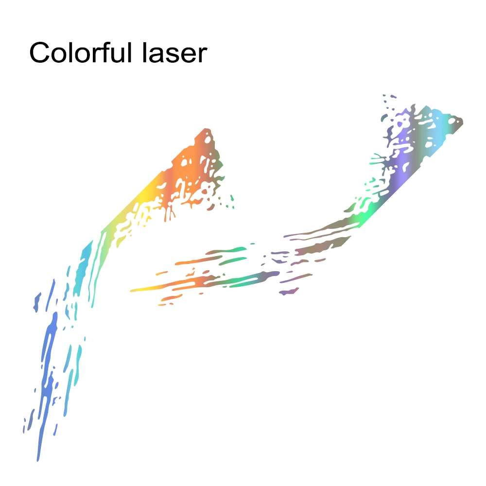 Colorful Laser Спортивные Автомобильные Боковые дверные наклейки Автомобильная виниловая пленка наклейки Стайлинг тюнинг автомобильные аксессуары для Ford Ranger внедорожный Универсальный пикап - Название цвета: Colorful Laser