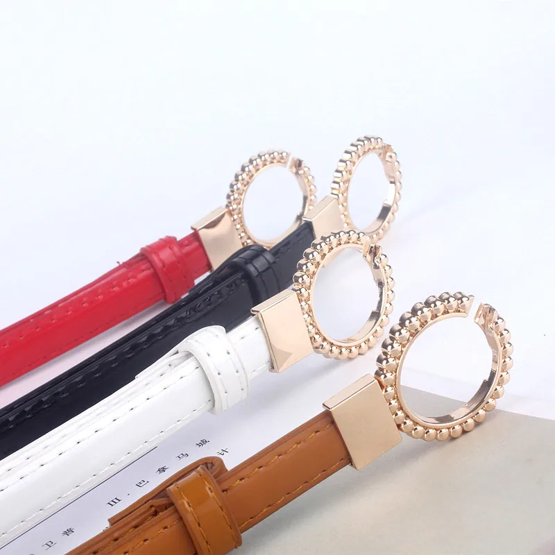 Ремень женский кожаный регулируемый из лакированной кожи | Аксессуары для одежды