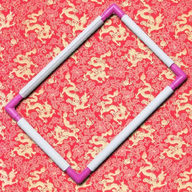 Plastic Embroidery Frame Hoop Square Shape DIY Needlework Craft Sewing Tool Craft Sewing Embroidery Tool