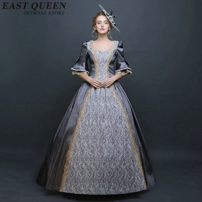 Вечернее платье средней длины в стиле ренессанс готическое для костюмированной