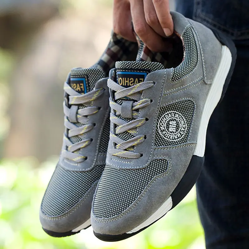 Кроссовки мужские для бега спортивная обувь с резиновой подошвой нескользящая