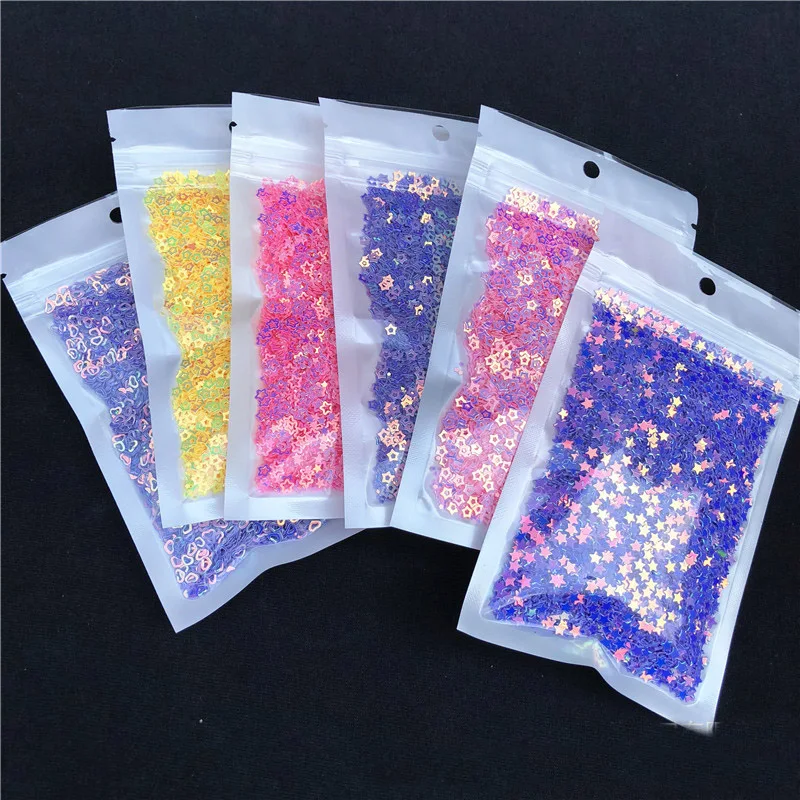 

10g/bag Five Star Slices Filler For Nails Art Tips Slime Sequin For Kids Lizun DIY Slime Accessories Supplies Decoration