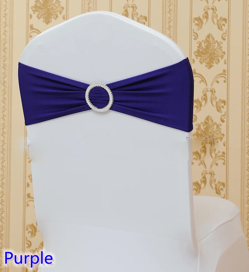 Оптовая продажа фиолетового цвета створки стульев с круглыми пряжками для