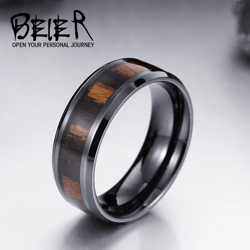 Beier 316L Stainless Steel Man's High Polished ring popular men Fashion Jewelry LLBR-R047R |