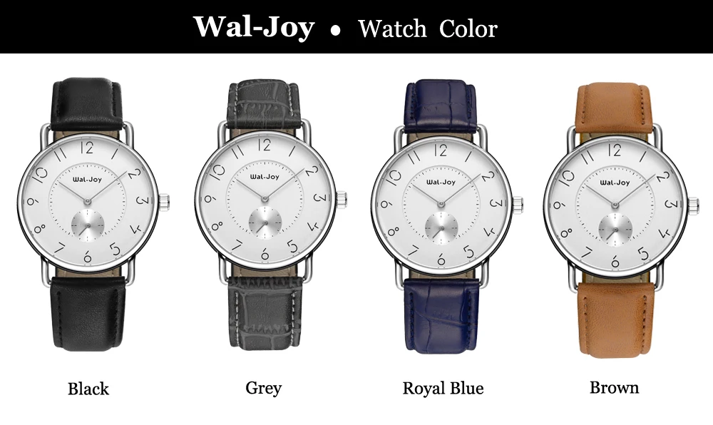 Wal-Joy Брендовые мужские часы с кожаным ремешком цифровые часы повседневные кварцевые часы мужские водонепроницаемые спортивные часы минималистичные часы(8005
