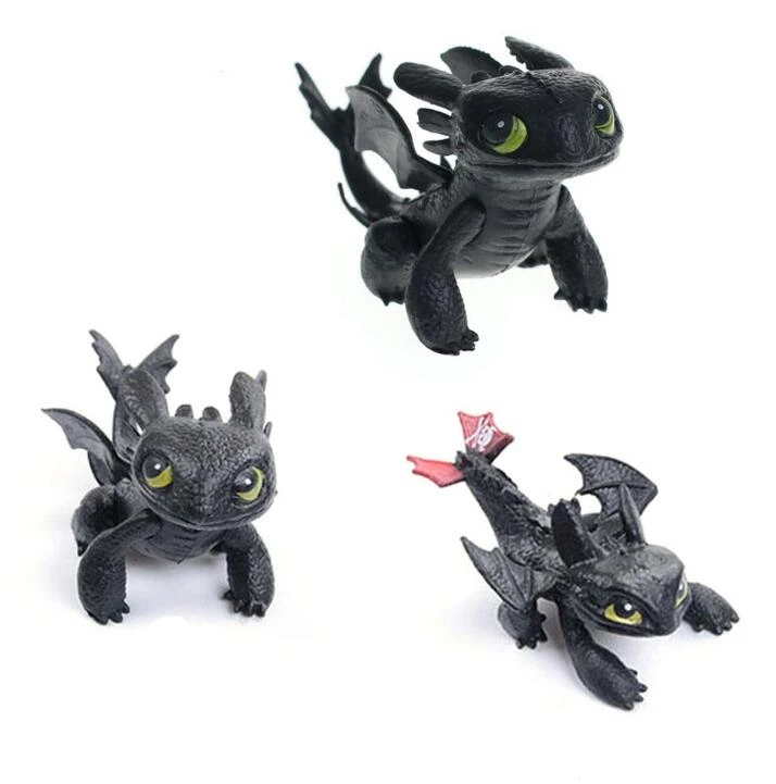 Как приручить дракона 3 ночная Фурия фигурки игрушки Беззубик ПВХ дракон детские