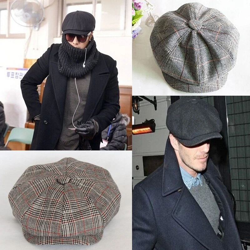 2018 модная новинка для мужчин и женщин Newsboy Golf Driving Flat Gatsby твидовая шляпа от солнца