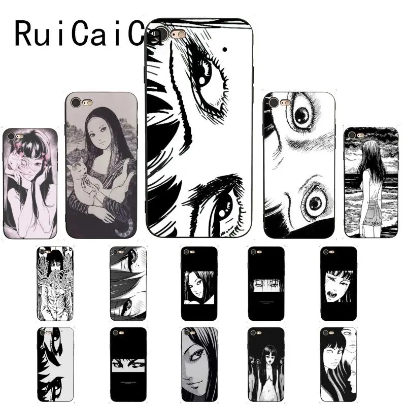 Ruicaica Мультяшные глаза Tomie Comic Красочный милый чехол для телефона iPhone X XS MAX 6 S 7 plus 8