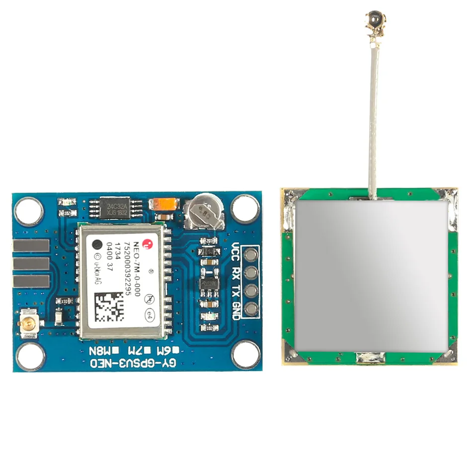 Для Arduino NEO-7M заменить Neo-6M двойная антенна Интерфейс GPS Мини EEPROM модуль