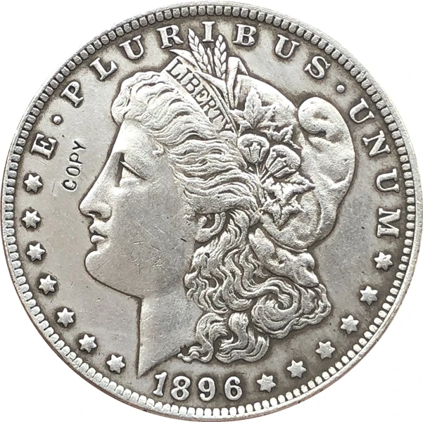 Копия монеты доллара США 1896 S|shipping train|coin collectingcoin massage |