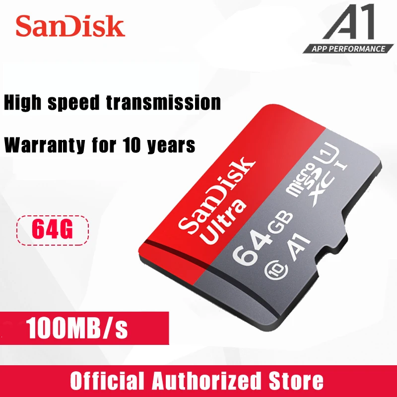 Micro sd карта памяти 16-256 ГБ класс 10 128-200 | Компьютеры и офис