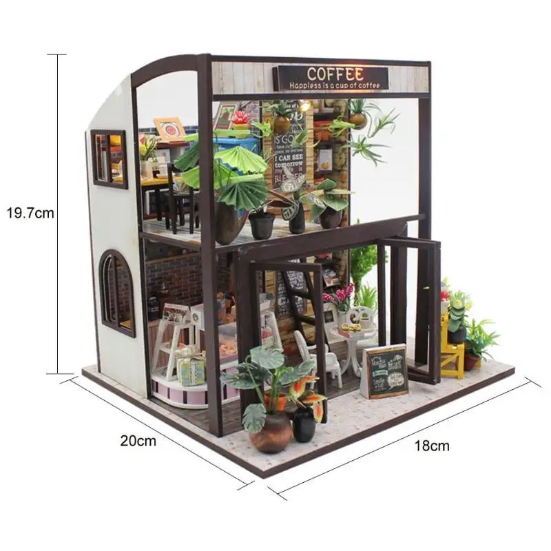 Кукольный дом мебель Diy Миниатюрный пылезащитный чехол 3D Деревянный Miniaturas кукольный домик ремесленные игрушки для детей подарки на день рождения