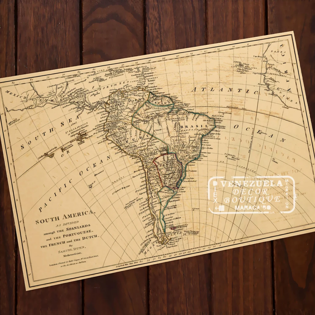 Винтажная карта Саудовской Аравии размер A3 винтажная Классическая Ретро Картина