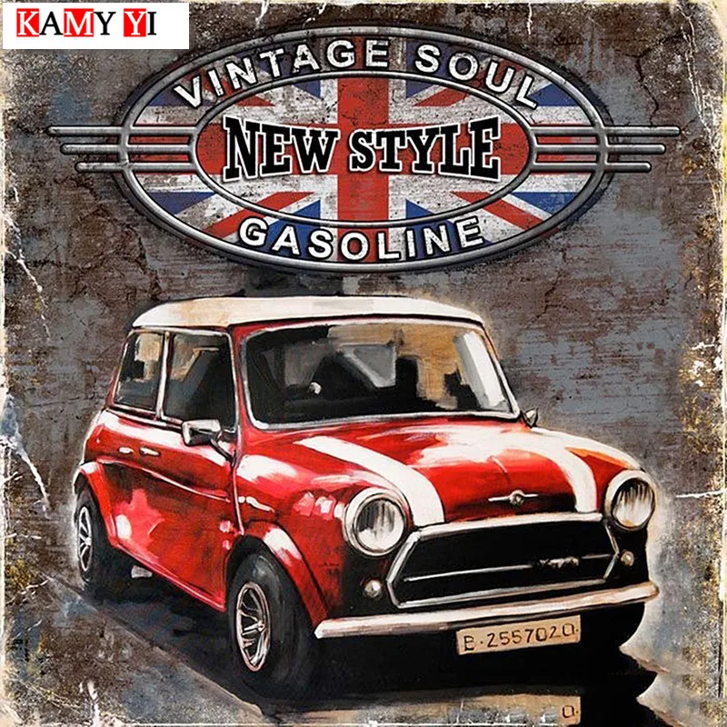 

KAMY YI Full Square/Round Drill 5D DIY Diamond Painting"Red car"Mosaic Stitch Diamond Embroidery Home Decor Gift HYY