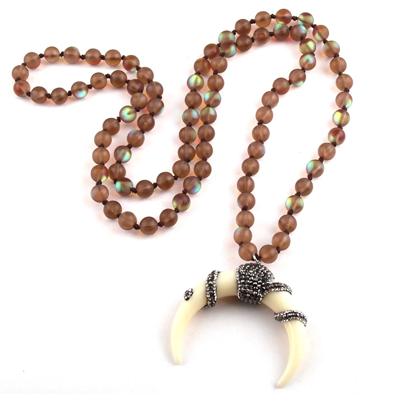 Fashion Beautiful Shiny Crystal Long Knotted &amp Pave Moon Star Pendant Necklaces For Women Necklace | Украшения и аксессуары