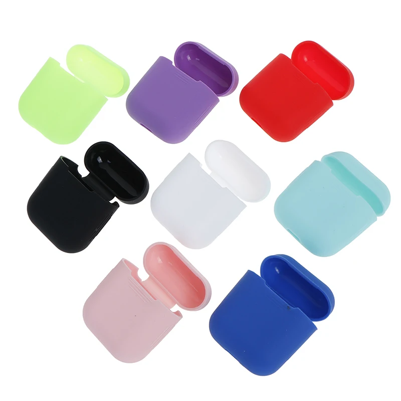 Силиконовый чехол для Airpods In Ear силиконовый чистый цвет пыленепроницаемый