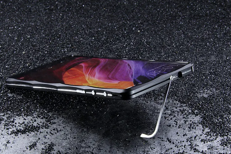 Черный Xiaomi mi x Чехол-бампер iMatch Алмазная форма тонкий металлический алюминиевый чехол с подставкой для телефона s для Xiaomi mi x 6," Чехол - Цвет: Черный