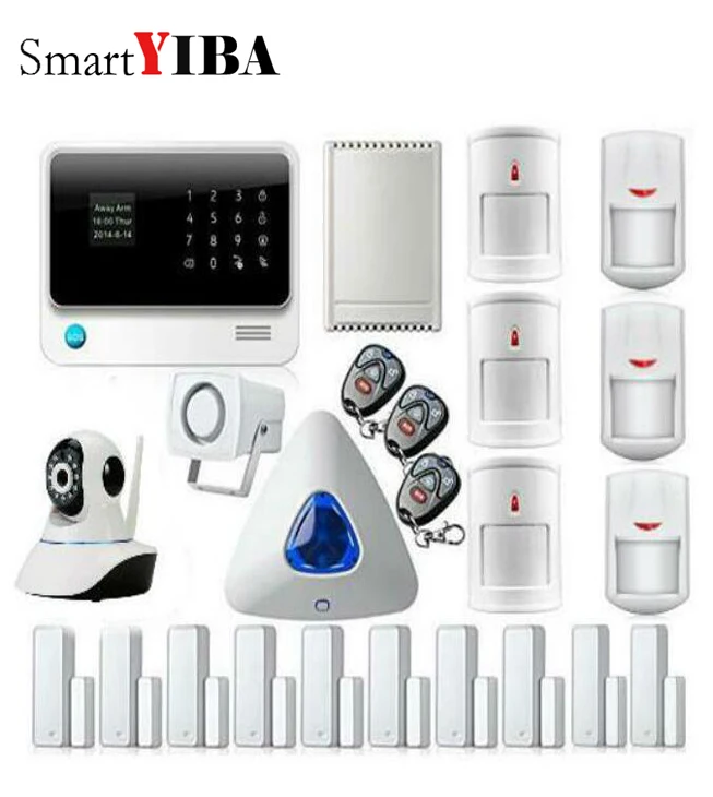 SmartYIBA беспроводной GPRS SMS домашняя охранная Аварийная сигнализация wifi gsm с