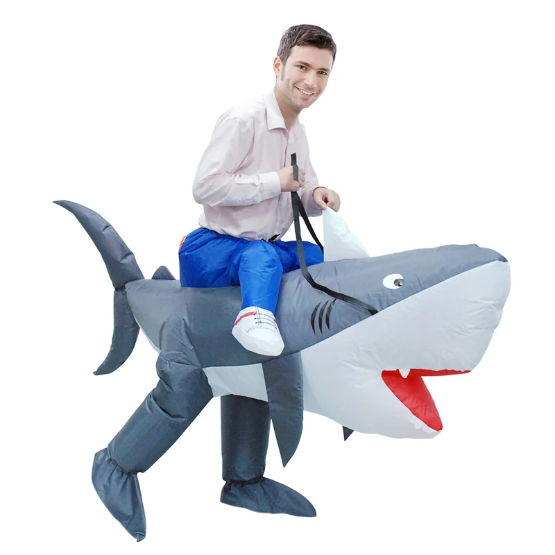 

WELIVENICE Kids Adult Carnival Purim Costume Inflatable Costume Fan Operated Adult Cosplay Giraffe Zebra Shark Duck