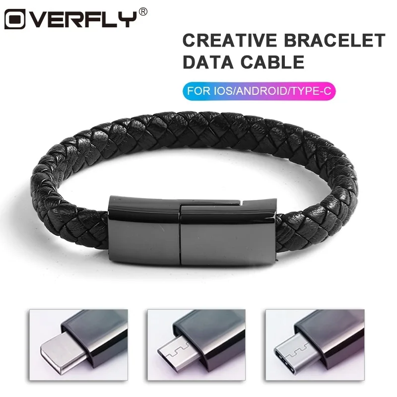 Overfly спортивный заряжатель USB браслета кабель мобильного телефона для передачи