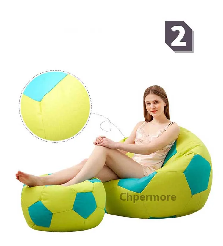 Chpermore Simple football Bean Bag lazy sofa Comfortable Living room leisure soccer Bean bag sofa Hotel single tatami chair