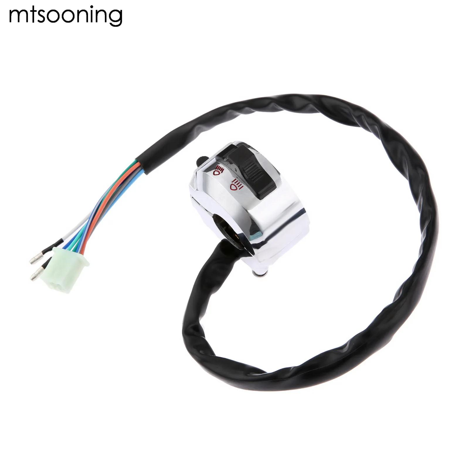 Алюминиевый мотоциклетный выключатель mtsooning 7/8 дюйма 22 мм хромированный сигнал